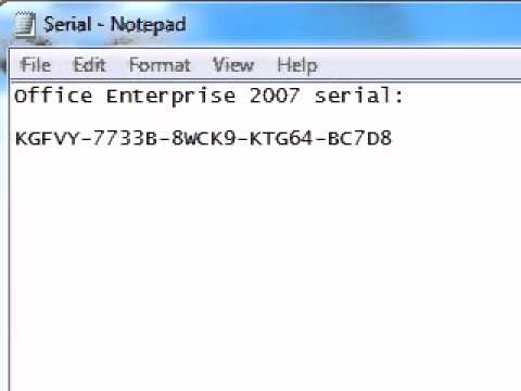microsoft office 2007 enterprise key
